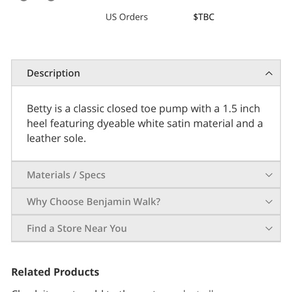 Benjamin Walk Touch Ups Dyeables Betty White Satin Pump - Size 7.5 - Picture 4 of 9